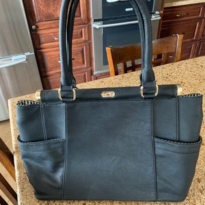 Just Fab Black Over The Shoulder Purse